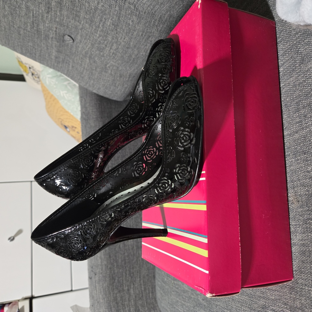 Black Patent Pumps